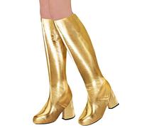 shoperama Cubrebotas metálicas para mujer, 70 unidades, brillantes, discoteca, festival, espectáculo, revue space, accesorios para disfraz, color: dorado