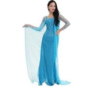 shoperama Elsa Costume de Reine des Neiges pour Femme Modèle 2