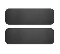 Shophubio 2 alfombrillas para cinta de correr, 25 x 80 x 0,6 cm, de silicona de algodón espumado, protector de suelo antideslizante para cinta de correr, bicicleta de ejercicio, máquina de remo (negro