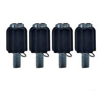 Shophubio 4 tornillos de ajuste fino de rosca M5 para ajustador de cable de freno y desviador, tope de cable de cambio de tubo descendente de acero inoxidable compatible con