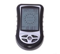 Shophubio Altímetro barómetro de bolsillo de mano para brújula con termómetro, pronóstico del tiempo para senderismo, camping, escalada de montaña, alcance de 700-9000 m, 300-1100 m