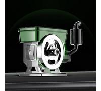 Shophubio Ambientador difusor de coche para vehículos, purificador de aromaterapia con motor giratorio con energía solar con cuerpo ABS y tabla de aroma a base de plantas (Colonia)