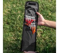 Shophubio Bolsa de almacenamiento portátil para tienda de campaña, organizador de doble capa para clavos de 20 cm y 30 cm, para material duradero para Dyneema con diseño compacto de transporte de mano