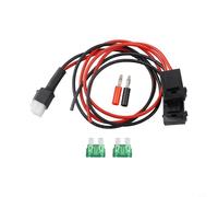 Shophubio Cable de alimentación de onda corta de 1 m, 30 amperios, cable CC de 6 pines 16 AWG con fusible de 30 A, compatible con ICOM IC-706 IC-756, para Kenwood para TS-50s para TS-60s para TS-450