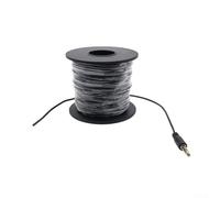 Shophubio Cable de cámara de pesca compatible con buscadores de peces, cable de cobre estañado de 1,8 mm de diámetro con conector de auriculares de 3,5 mm, hasta 50 m de longitud (10000 cm)