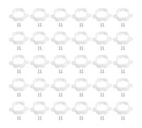 Shophubio Clips de luz blanca seguros para luces exteriores H706, cierres de plástico de alta resistencia, diseño de doble protección contra vientos fuertes y lluvia fuerte, (30 piezas)