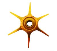 Shophubio CNC Aluminio Six Star Drag para Daiwa Tatula 300 400 Saltist PE 23, pieza de reparación de carrete de pesca, sistema de actualización de cebo (oro oscuro)