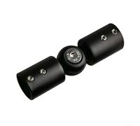 Shophubio Conector de esquina de barra ajustable para ducha y bahía para ventana, soporte de codo de 90 a 180 grados con tornillos, junta angular de barra de cortina de acero inoxidable 304 (19 mm