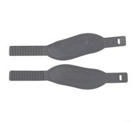 Shophubio Correas ajustables para pedales de bicicleta con cremallera, correas de repuesto gruesas y largas compatibles con la mayoría de modelos de bicicleta de fitness (33 x 6 cm, negro)