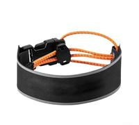 Shophubio Correas de tobillo para bicicleta para pantalones de ciclismo, bandas de nailon resistentes a la grasa con ajuste ajustable, visibilidad mejorada, color negro (paquete de 2)