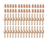 Shophubio CT312 - Juego de electrodos y boquillas de 60 piezas para consumibles de cortador de plasma compatible con CUT50 50A accesorios de corte para reemplazo de antorcha