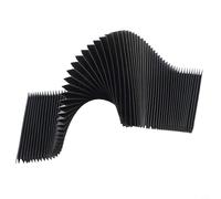 Shophubio Cubierta flexible de fuelle de acordeón para fresadora CNC, protector industrial de tela de tres pruebas, resistente al aceite, protección contra el polvo, 180 mm de altura
