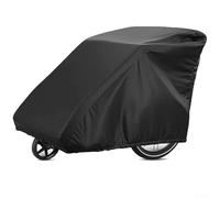 Shophubio Cubierta impermeable para remolque de bicicleta para mascotas, tela Oxford 210D a prueba de polvo, escudo de almacenamiento para Burley Chariot, 55 x 39 x 33 pulgadas, negro