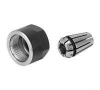 Shophubio ER11 - Kit de portabrocas y tuercas para máquinas CNC, juego de pinzas de torno ER11A para fresado y grabado, pinza de resorte de alta precisión de 6 mm, 5 mm, 4 mm, 3,175 mm (6 mm)