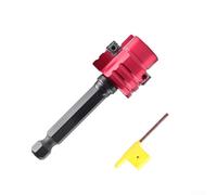 Shophubio Escariador de tubería de PVC de 6,35 mm con eje hexagonal de metal, herramienta de eliminación de rebabas de fontanería para drenaje de ventilación y limpieza de tuberías de agua, para