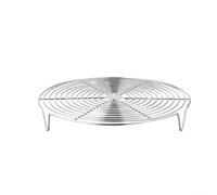 Shophubio Estante de vapor de acero inoxidable para ollas, bandeja de cocción multifuncional para albóndigas, huevos y verduras, estante de vapor y enfriamiento de óxido (28 cm)