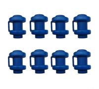 Shophubio Extremo de poste de 1 pulgada, paquete de 8 piezas de repuesto de plástico PP negro para postes, cubierta de seguridad compatible con postes de 1 pulgada