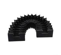 Shophubio HGR25 - Cubierta antipolvo de guía lineal, fuelle protector telescópico flexible para máquina CNC y para riel, impermeable y resistente al polvo (600 mm)