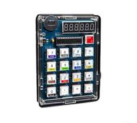 Shophubio Kit de calculadora digital de pantalla de tubo con 51 MCU, kit de proyecto electrónico DIY para desarrollo STC89C52, práctica de soldadura y formación educativa