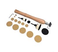 Shophubio Kit de herramientas para lijadora de cuenco para cuencos de madera: sistema de lijado de 55 piezas con discos de 2.5 cm/5.1 cm, mandril flexible, respaldo de interfaz de espuma suave y