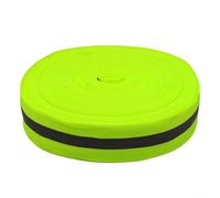 Shophubio Línea de límite de voleibol de playa, 100 m, cinta reflectante de atletismo, cinta de poliéster para marcación de deportes al aire libre y configuración de campo de juego nocturno (verde)