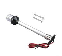 Shophubio Luz de navegación marina - Luz LED de anclaje para yate, luz impermeable de 360 grados, luz de popa de acero inoxidable, IP67, navegación en alta mar, CC 12-24 V (12 pulgadas)