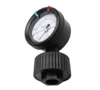 Shophubio Manómetro de diafragma industrial PP 1/2PT Rosca Indicador de aire para líquidos de alta viscosidad, productos químicos corrosivos, grabado de metales y sistemas de filtración (0-4KG)