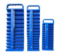 Shophubio Organizador magnético de enchufes resistente, estante de almacenamiento portátil ABS para enchufes de 1/4, 3/8, 1/2 pulgadas, bandeja de soporte de enchufes profundos y poco profundos, pared