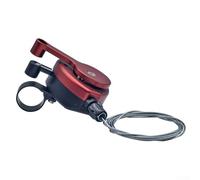 Shophubio Palanca de cambio de pulgar de 7 velocidades derecha de 22,2 mm para y para bicicletas plegables 3sixty, compatible con volantes de 4-5-6-7 velocidades, aleación de aluminio (rojo)
