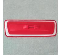 Shophubio Paño de repuesto para mopa plana, cabezal de fregona de microfibra para fregonas con rociador de agua, almohadilla suave antiarañazos para limpiar suelos (3 unidades) (rojo)