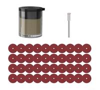 Shophubio Paquete de 40 discos de lijado de grano 120, cabezales de molienda de 20 mm para accesorios de amoladora, almohadillas de lijadora de tambor pequeño para acabado de metal y madera (B)