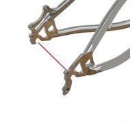 Shophubio Percha para desviador trasero de bicicleta, gancho trasero de transmisión de aleación de aluminio CNC, para bicicletas Marin, pieza de repuesto de montaña, negro, 50 x 35 x 8 mm