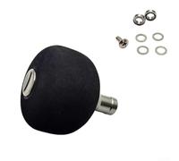 Shophubio Perilla esférica de EVA para carrete - Pieza de modificación de carrete de pesca ligera compatible con fundición y carretes, 53 mm de diámetro, negro/dorado/morado (gris)