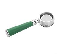 Shophubio Portafiltro sin fondo de 3 orejas de 58 mm para Barsetto - Cesta de filtro espresso de acero inoxidable compatible con Barsetto 2S V1 M5300S EM7200 KF5700, 304 (verde)