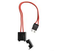 Shophubio Portafusibles Acc de automóvil para electrónica automotriz, adaptador de fusible de calibre de cable de 16 AWG con corriente máxima de 20 A, extensión de fusible de cartucho de fusión de