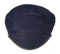 Shophubio Protector de cuello para casco de soldadura, cubierta envolvente de cuero negro y tela para protección contra el calor, chispas y salpicaduras durante la soldadura