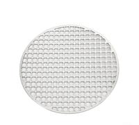 Shophubio Rejilla de barbacoa de acero inoxidable para camping, red de parrilla portátil redonda, no bandeja para hornear, compatible con barbacoas al aire libre, picnics, fiestas en el jardín (30 cm)