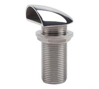 Shophubio Rejilla de ventilación de cubierta marina en acero inoxidable 316, ajuste manual pulido para respiradero de tanque de yate, tapa resistente al agua salada para aire de cabina (1 pulgada)