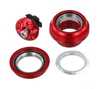 Shophubio Road and For Headset - Auriculares de aleación de aluminio de 44 mm, con rodamientos dobles sellados para horquilla recta de 28,6 mm, compatible con marco de 44 x 44 mm (rojo)