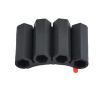 Shophubio Soporte hexagonal para puntas de destornillador para conductores, funda para brocas eléctricas con almacenamiento de brocas de 1/4 pulgadas, organizador portátil de montaje lateral de