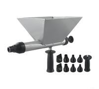 Shophubio Taladro eléctrico para aplicador de mortero para equipos de lechada de hormigón, herramienta eléctrica para pulverizador de mortero con cuerpo de aleación de acero y 8 boquillas para junta