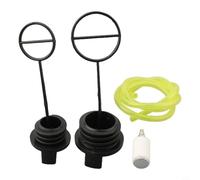 Shophubio Tapa de aceite compatible con motosierras Poulan-2050 2055 1900 1950 2150 2250, reemplazo de tapa de tanque de combustible duradero, kit completo con línea y junta