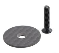 Shophubio Tapa de fibra de carbono para auriculares de bicicleta con perno para directores de 28,6 mm, 31,8 mm y 35 mm, ligera para tapa superior de vástago (39 mm)