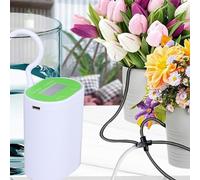 Shophubio Temporizador de riego programable para plantas de interior, sistema de riego automático con batería recargable por USB de 2000 mAh, kit de riego por goteo, ajustable (C)