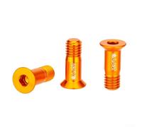 Shophubio Tornillo de rueda de guía de desviador trasero de aluminio ligero M5 × 14,2 mm - para cierre de polea para desviadores Campagnolo (naranja)