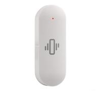 Shophubio Tuya-Smart Sensor de vibración para seguridad del hogar WiFi, detector de alarma de choque en tiempo real para aplicación Smart-Life para puerta y ventana, sistema antirrobo (4 piezas)