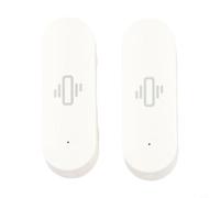 Shophubio Tuya-Smart Sensor de vibración para seguridad del hogar WiFi, detector de alarma de choque en tiempo real para aplicación Smart-Life para puerta y ventana, sistema antirrobo (2 unidades)