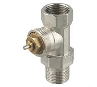 Shophubio Válvula reguladora termostática de latón para sistemas de calefacción, válvula de control de temperatura del radiador con rosca M30x1.5mm, ninguna cabeza termostática (DN20)