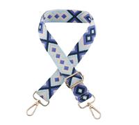 ShopINess Correa de Bolso Étnica Ajustable 75-140 cm - Asa Bandolera Universal con Mosquetón Dorado, Correa Intercambiable Ancha 4 cm de Poliéster Jacquard para Mujer (Style 7)