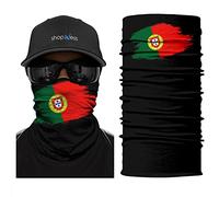 ShopINess Pañuelo Bandana Braga Cuello Multifunción Unisex Adulto para Moto Deporte Fiestas Carnaval Mundial Eventos Deportivo Países (Portugal)